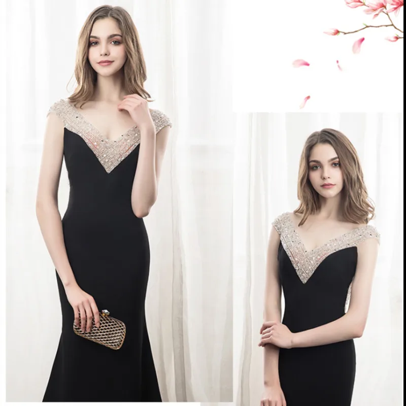 Elegent Evening Dress 2020 High end Vestido De Festa Formal Dress Beading Evening Gown Prom Dresses Robe De Soiree
Elegent Evening Dress 2020 High end Vestido De Festa Formal Dress Beading Evening Gown Prom Dresses Robe De Soiree