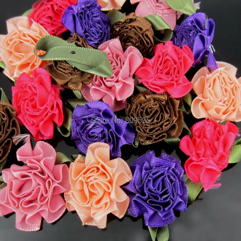30pcs Handmade 1" Satin Carnation Flowers Satin leaf ribbon Appliques For Sewing Wedding Hair Accessories 2.5cm
30pcs Handmade 1" Satin Carnation Flowers Satin leaf ribbon Appliques For Sewing Wedding Hair Accessories 2.5cm