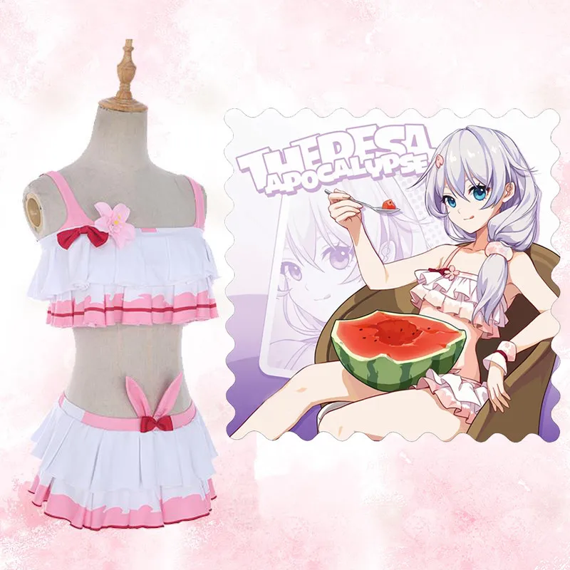 Anime! Honkai Impact 3 Theresa Apocalypse Sexy Lovely Swimsuit Uniform Cosplay Costume Summer Swimwear For Women Free Shipping
Anime! Honkai Impact 3 Theresa Apocalypse Sexy Lovely Swimsuit Uniform Cosplay Costume Summer Swimwear For Women Free Shipping