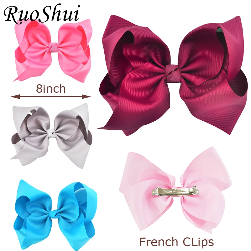 8 Inch Big Large Solid Grosgrain Ribbon Hair Bows High Quality Barrette French Clip BowsKnot Women Girls Hair Accessories
8 Inch Big Large Solid Grosgrain Ribbon Hair Bows High Quality Barrette French Clip BowsKnot Women Girls Hair Accessories