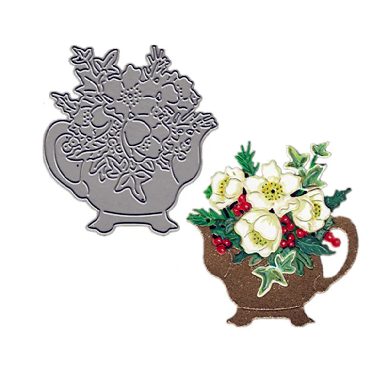 Teapot with Flowers Metal Cutting Dies DIY Paper Cards Stencils for DIY Scrapbooking Making Craft Decoration New 2019
Teapot with Flowers Metal Cutting Dies DIY Paper Cards Stencils for DIY Scrapbooking Making Craft Decoration New 2019