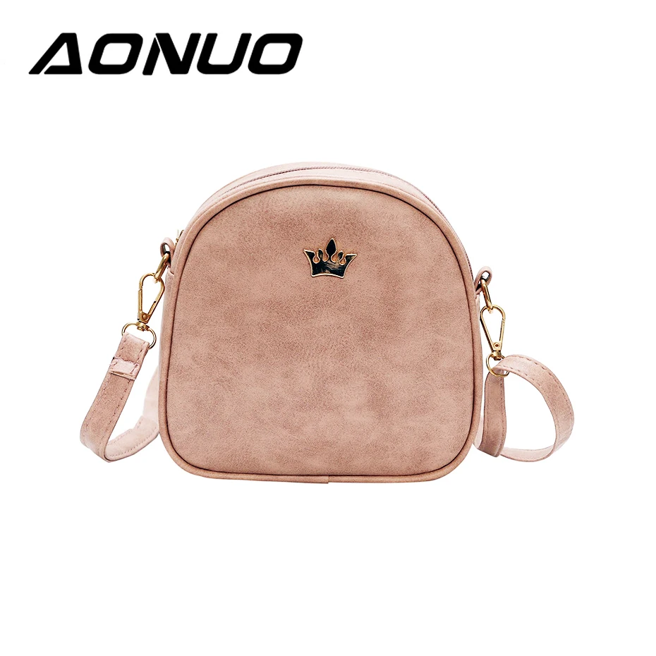 Aonuo/Модная женская сумка мессенджер из искусственной кожи на плечо Женская мини
