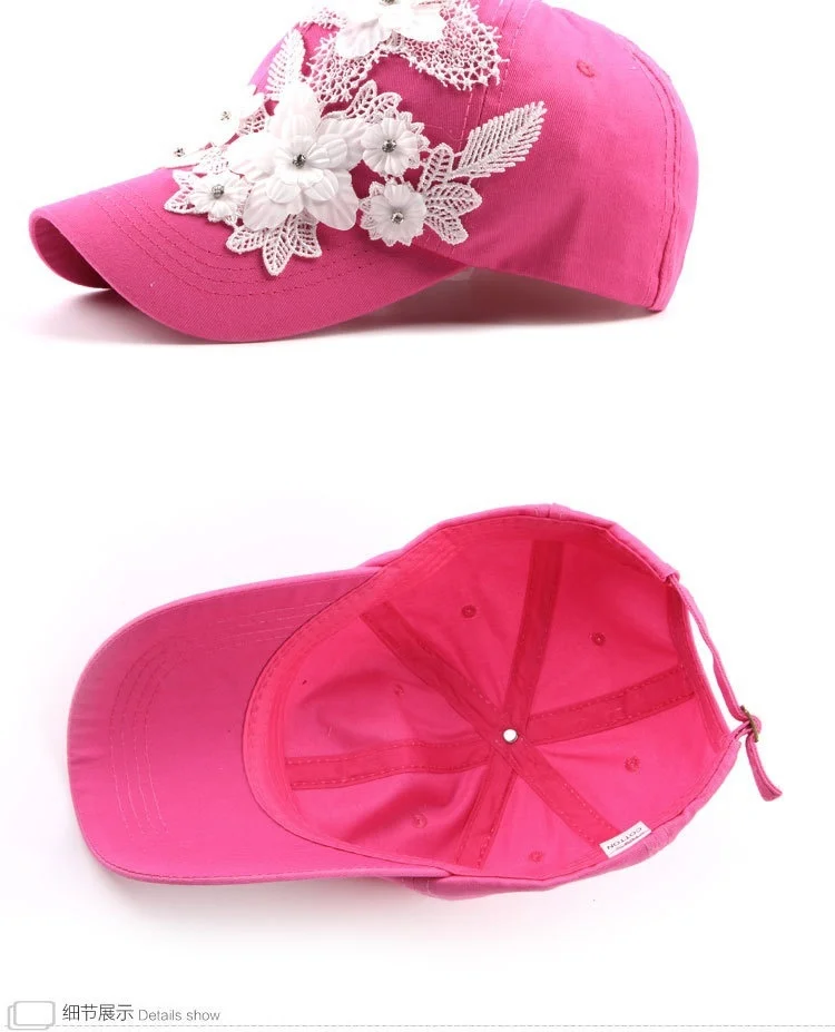 3D Lace Flower Decorative Summer Women Girls Hiking Outdoor Travel Baseball Snapback Caps Sun Hat (55 -60 cm,Adjust Buckle)
3D Lace Flower Decorative Summer Women Girls Hiking Outdoor Travel Baseball Snapback Caps Sun Hat (55 -60 cm,Adjust Buckle)