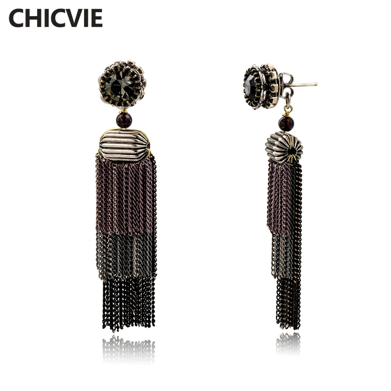 CHICVIE Elegant Tassel Statement drop Earrings for Women Brown Crystal Imitation Adjustable Brand Jewelry Gifts SER160134
CHICVIE Elegant Tassel Statement drop Earrings for Women Brown Crystal Imitation Adjustable Brand Jewelry Gifts SER160134