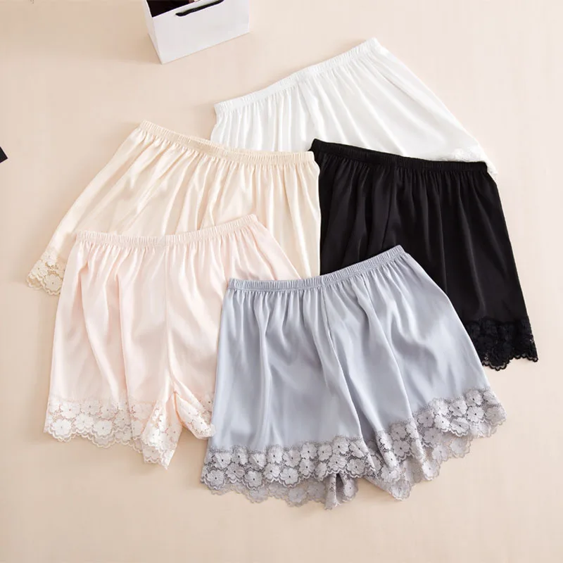 New Women's Casual Shorts Summer Short Femme Sexy Lace Solid Color Imitation Silk Female Elastic Girls Shorts Hot Women Panties
New Women's Casual Shorts Summer Short Femme Sexy Lace Solid Color Imitation Silk Female Elastic Girls Shorts Hot Women Panties