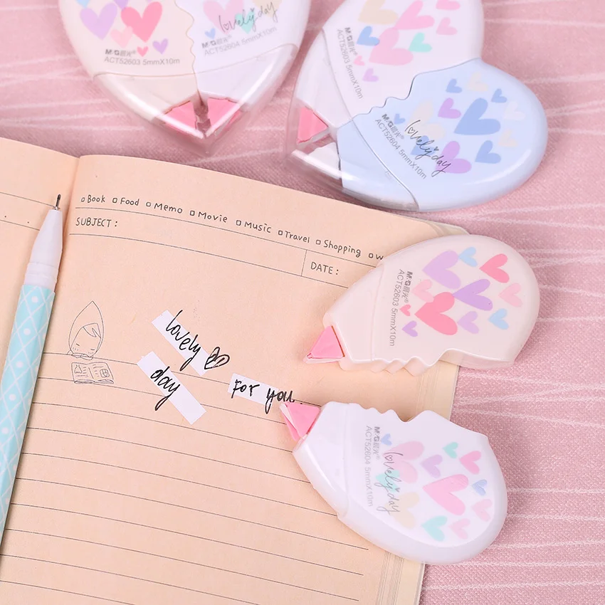 2PCS/Pair Cute Kawaii Love Heart Mini Small Correction Tape Stationery Novelty Office Kids School Supplies
2PCS/Pair Cute Kawaii Love Heart Mini Small Correction Tape Stationery Novelty Office Kids School Supplies