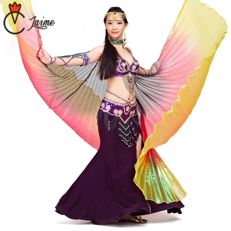 9 Colors Stage Performance Props Dance Accessories Egyptian Wing Non-split Colored Three-color gradient Belly Dance Isis Wings
9 Colors Stage Performance Props Dance Accessories Egyptian Wing Non-split Colored Three-color gradient Belly Dance Isis Wings