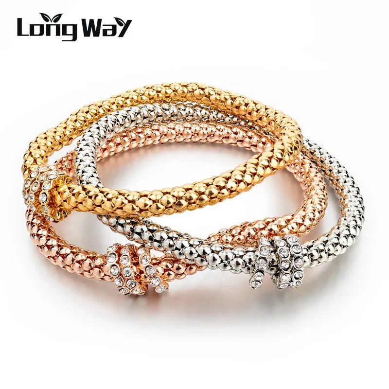 LongWay Crystal Bracelet With Pendant Fashion Gold Color Filled Bracelets Bangles Silver Color Jewellery Elastic Charm SBR150178
LongWay Crystal Bracelet With Pendant Fashion Gold Color Filled Bracelets Bangles Silver Color Jewellery Elastic Charm SBR150178