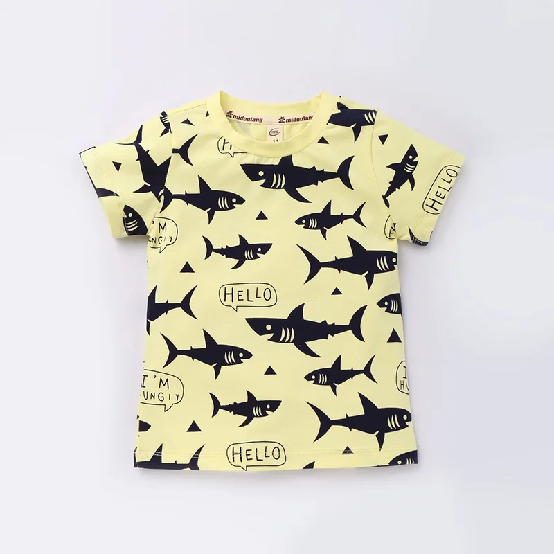 Children's Wear Cotton Short-sleeved T-shirt Boys and Girls Korean Version Summer Leisure Baituan Cartoon Prints Popular
Children's Wear Cotton Short-sleeved T-shirt Boys and Girls Korean Version Summer Leisure Baituan Cartoon Prints Popular