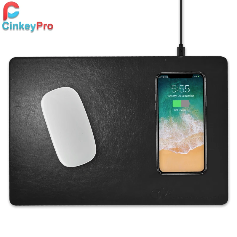 CinkeyPro 310x210 Mouse Pad QI Wireless Charger 5V/1A Charging for iPhone 8 X 10 Samsung S7 S8 S9 Leather Design Perfect Touch
CinkeyPro 310x210 Mouse Pad QI Wireless Charger 5V/1A Charging for iPhone 8 X 10 Samsung S7 S8 S9 Leather Design Perfect Touch