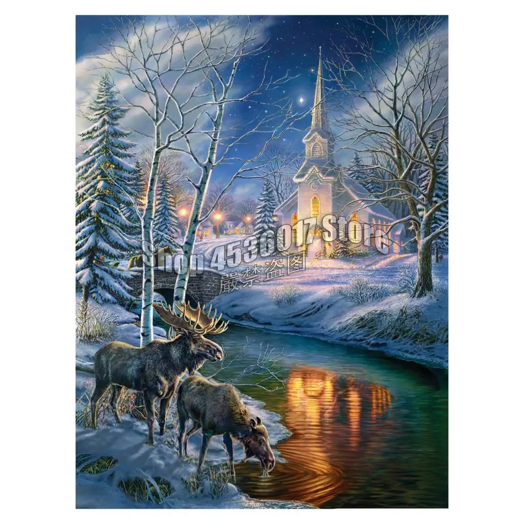 Diamond Mosaic Winter Churches & Temples Full 5D Diy Diamond Painting deer Diamond Embroidery Home Decoration Cross Stitch Kit
Diamond Mosaic Winter Churches & Temples Full 5D Diy Diamond Painting deer Diamond Embroidery Home Decoration Cross Stitch Kit