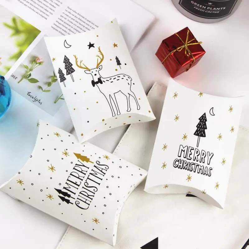 20pcs/lot Pillow Shape Gift Packing Boxes Guests Kids Christmas Gifts Candy Paper Box Birthday Party Supplies Christmas Box
20pcs/lot Pillow Shape Gift Packing Boxes Guests Kids Christmas Gifts Candy Paper Box Birthday Party Supplies Christmas Box