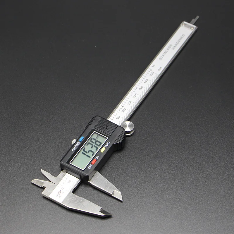 Vernier Caliper 150mm 6inch Accuracy 0.01mm Luminous Digital Display Sainless Hardened Industria Professional Senal Output
Vernier Caliper 150mm 6inch Accuracy 0.01mm Luminous Digital Display Sainless Hardened Industria Professional Senal Output