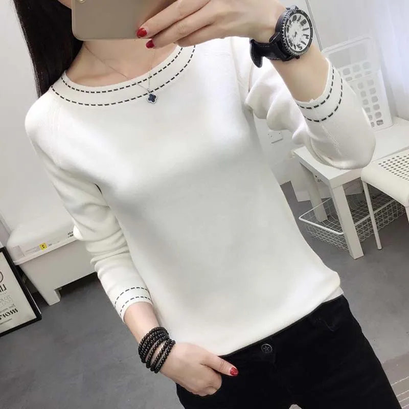 2018 Winter Jumper Women Sweaters And Pullovers Knitted Long Sleeve Cashmere Sweater Female Winter Top Pull Femme
2018 Winter Jumper Women Sweaters And Pullovers Knitted Long Sleeve Cashmere Sweater Female Winter Top Pull Femme