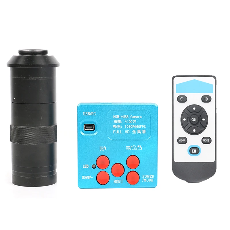 Регулируемый зум 8X-130X C-Mount объектив пайки 30MP 1080P HDMI цифровой USB видео микроскоп