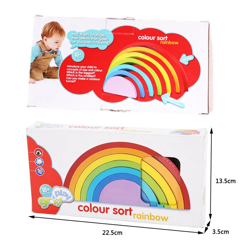 7Pcs/Lot learning education Colorful Wood Rainbow Building Blocks Toys Wooden Blocks Circle Set Baby Colour Sort Play Game Toys
7Pcs/Lot learning education Colorful Wood Rainbow Building Blocks Toys Wooden Blocks Circle Set Baby Colour Sort Play Game Toys