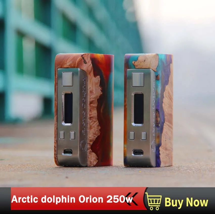 Arctic Дельфин Orion 250 Вт поле mod Двойной 18650 Батарея TC vape мод электронной сигареты моды