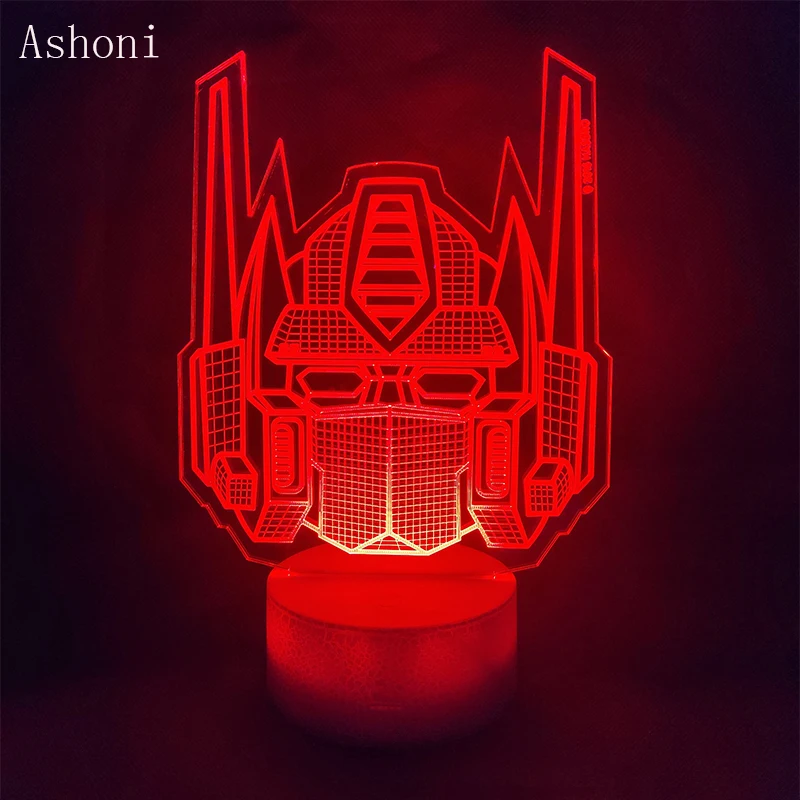 Transformers 3D LED Table Lamp Touch Colorful 7 Color Change Acrylic Night Light Bedside lamp Home Decoration Children Gift Toy
Transformers 3D LED Table Lamp Touch Colorful 7 Color Change Acrylic Night Light Bedside lamp Home Decoration Children Gift Toy