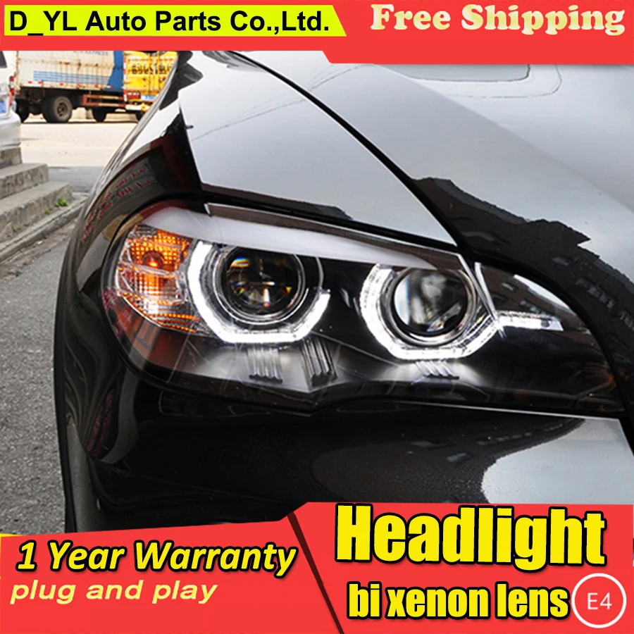 DY_L Car Styling Head Lamp for BMW X5 Headlights 2007-2013 E70 Angel Eye Headlight LED DRL Signal Lamp Hid Bi Xenon Auto
DY_L Car Styling Head Lamp for BMW X5 Headlights 2007-2013 E70 Angel Eye Headlight LED DRL Signal Lamp Hid Bi Xenon Auto