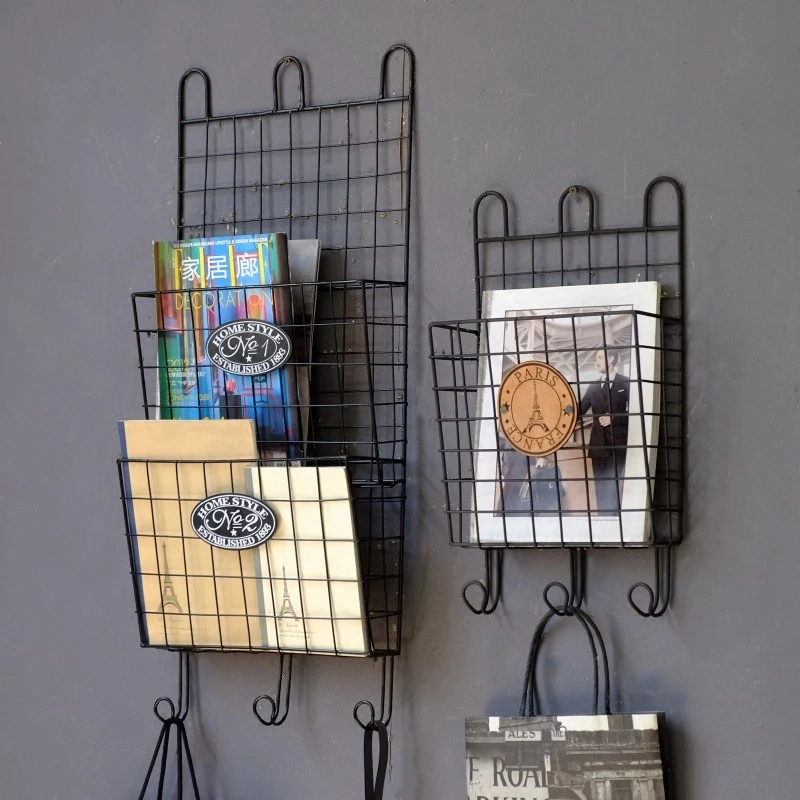 Industrial Retro, Wrought Iron Magazine Shelf, Wall Storage Rack, Newspaper Rack, Wall Decoration Magazine Rack
Industrial Retro, Wrought Iron Magazine Shelf, Wall Storage Rack, Newspaper Rack, Wall Decoration Magazine Rack