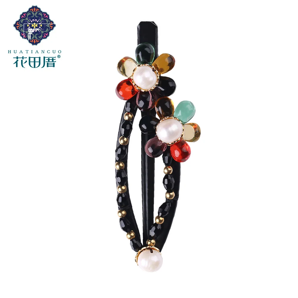 Vintage Colorful Lampwork Flower Hair Clips Freshwater Pearls Barrette Hair Accessories for Adult Women Bridal Jewelrys FJ-18004
Vintage Colorful Lampwork Flower Hair Clips Freshwater Pearls Barrette Hair Accessories for Adult Women Bridal Jewelrys FJ-18004
