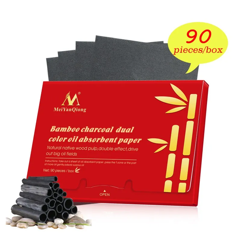 90Sheets/Pack Makeup Absorbing Oil Paper Women Bamboo Charcoal Dual Color Whitening Blotting Paper Face Skin Care
90Sheets/Pack Makeup Absorbing Oil Paper Women Bamboo Charcoal Dual Color Whitening Blotting Paper Face Skin Care