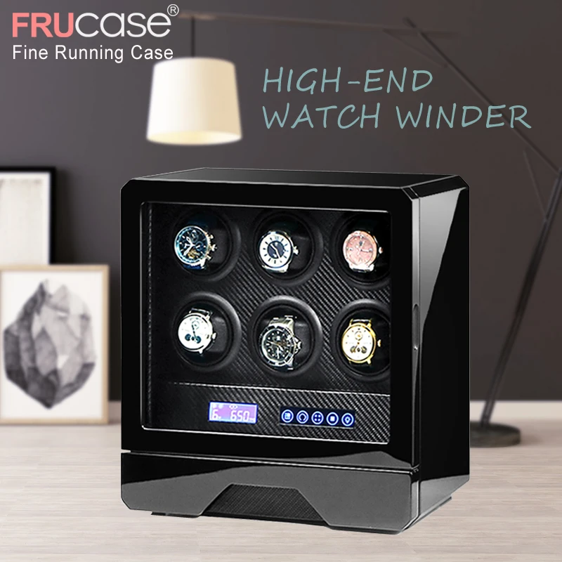 FRUCASE Luxury Watch winder automatic watch display for 4watches 6watches control Stop when the cover opened LED light
FRUCASE Luxury Watch winder automatic watch display for 4watches 6watches control Stop when the cover opened LED light