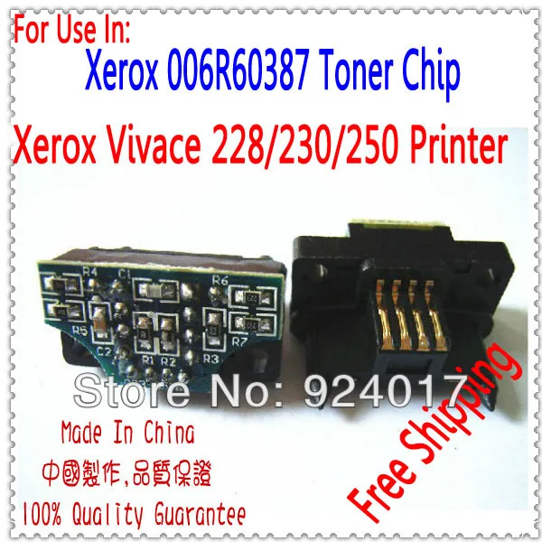 Use For Xerox V228 V230 V250 Chip,Refill Toner Chip For Xerox Vivace 228 230 250 Photocopier,Use For Xerox 006R60387 Toner Chip
Use For Xerox V228 V230 V250 Chip,Refill Toner Chip For Xerox Vivace 228 230 250 Photocopier,Use For Xerox 006R60387 Toner Chip
