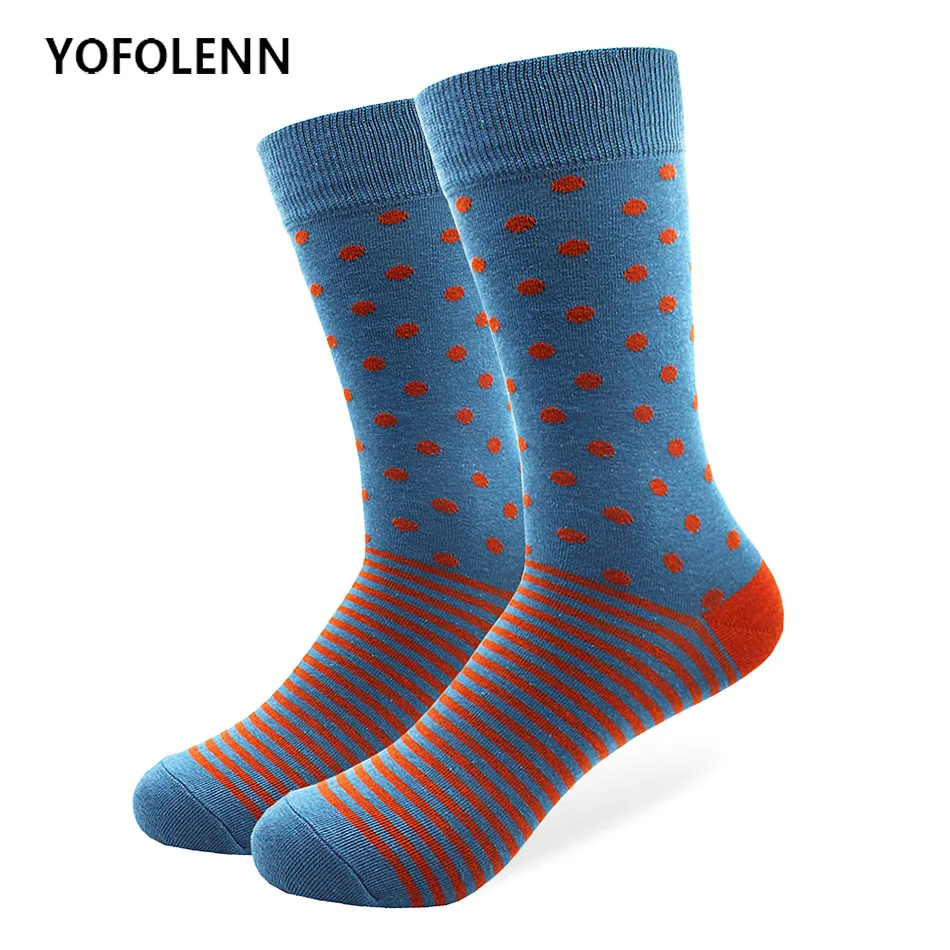 Fashion Mens Combed Cotton Socks Long Striped Colorful Jacquard Art Hit Color Dot Long Happy Socks Men's Dress Sock
Fashion Mens Combed Cotton Socks Long Striped Colorful Jacquard Art Hit Color Dot Long Happy Socks Men's Dress Sock