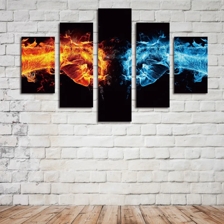 FIVE PC NO FRAME ICE FIRE Oil Painting Printed Oil Painting canvas Painting posters and prints Home Decor wall art
FIVE PC NO FRAME ICE FIRE Oil Painting Printed Oil Painting canvas Painting posters and prints Home Decor wall art