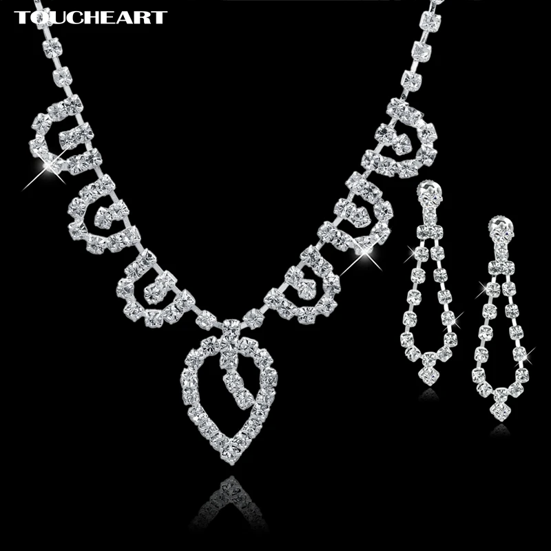 TOUCHEART Charm Silver color Jewelry Set For Women Classic Wedding Beads Jewelry Crystal Earings Necklaces Sets Gifts Set150073
TOUCHEART Charm Silver color Jewelry Set For Women Classic Wedding Beads Jewelry Crystal Earings Necklaces Sets Gifts Set150073
