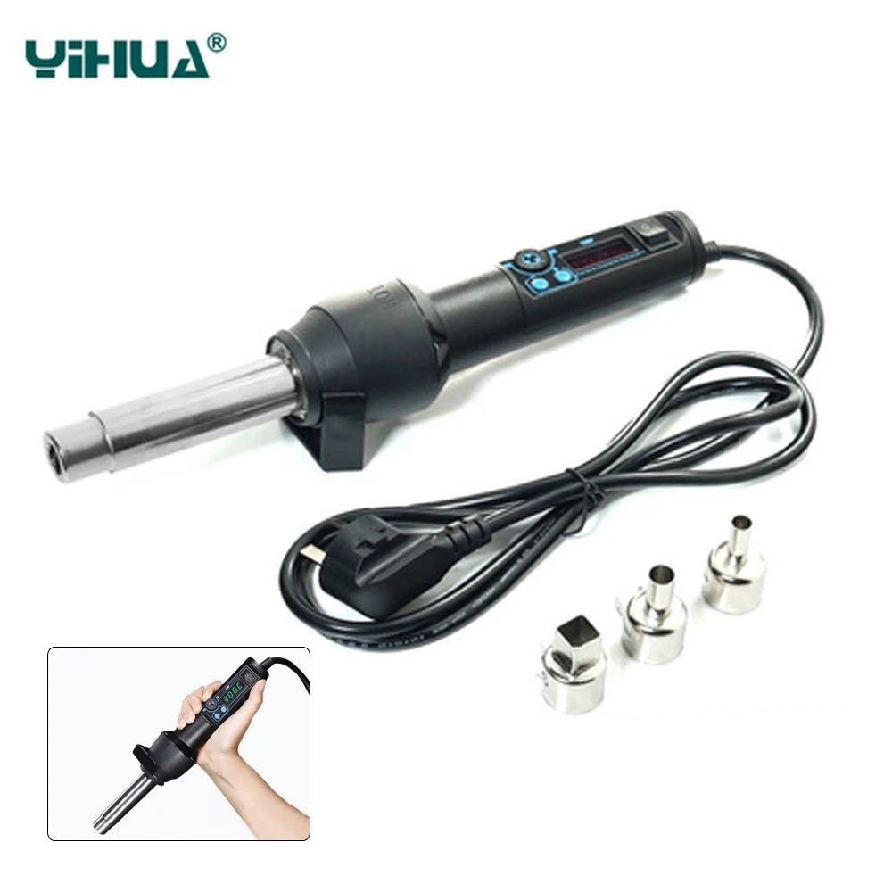 YIHUA 8858-I LCD Adjustable Electronic Heat Hot Air Gun Desoldering Soldering Station IC SMD BGA 220V 110V EU US 650W BGA Rework
YIHUA 8858-I LCD Adjustable Electronic Heat Hot Air Gun Desoldering Soldering Station IC SMD BGA 220V 110V EU US 650W BGA Rework