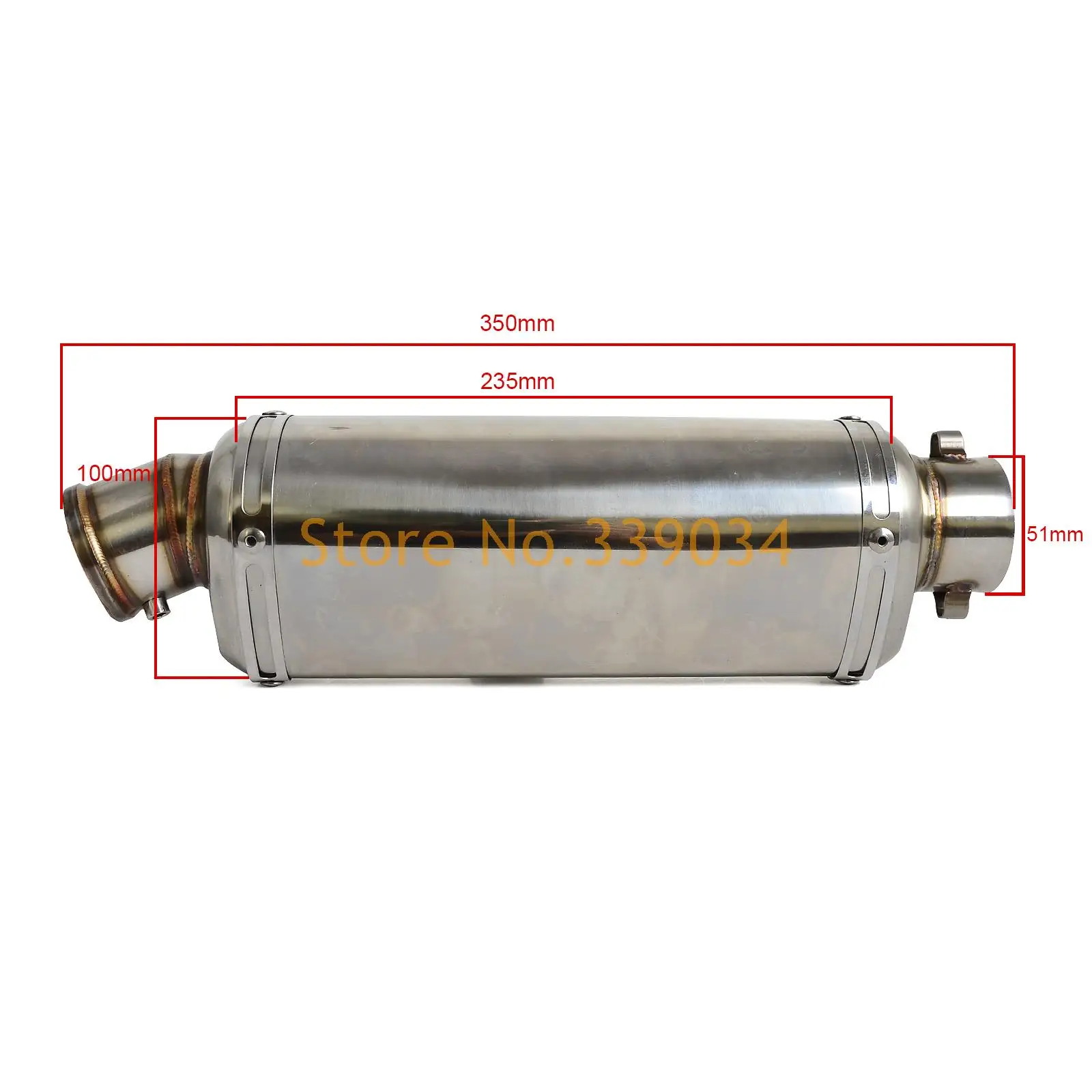 Motorcycle Universal 38-51MM Exhaust Muffler Pipe Fit for Scooter Motorcycle ATV Dirt Bike Quad
Motorcycle Universal 38-51MM Exhaust Muffler Pipe Fit for Scooter Motorcycle ATV Dirt Bike Quad