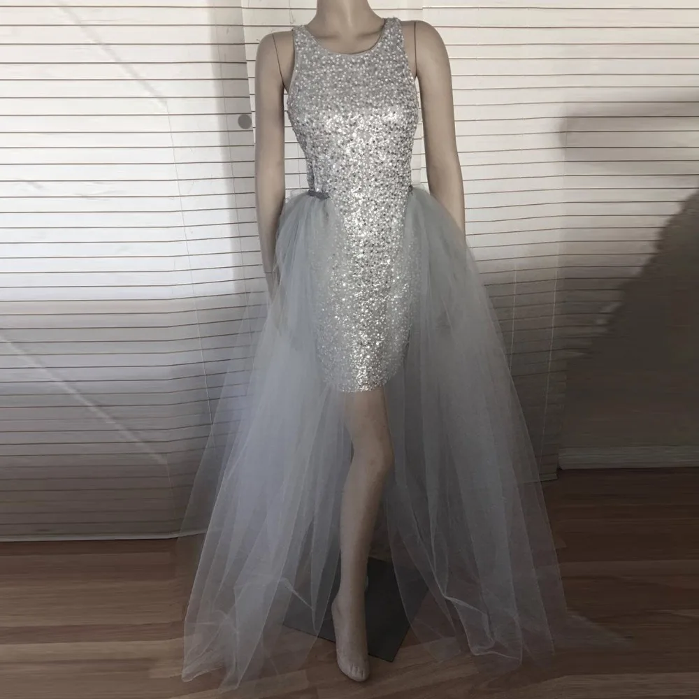 Real Image Gray Women Tulle Detachable Train Bridal Tutu Over Skirt Long Tulle Skirts Over Wrap Skirt Female Maxi Tulle Skirt
Real Image Gray Women Tulle Detachable Train Bridal Tutu Over Skirt Long Tulle Skirts Over Wrap Skirt Female Maxi Tulle Skirt
