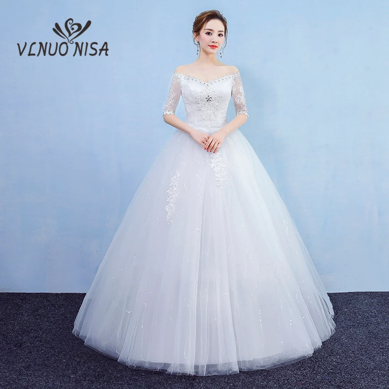 New Arrival Fashion Cheap White Lace Wedding Dress Sexy V-Neck Backless Lace Up Plus size Bridal Dress Customized Vestido de
New Arrival Fashion Cheap White Lace Wedding Dress Sexy V-Neck Backless Lace Up Plus size Bridal Dress Customized Vestido de