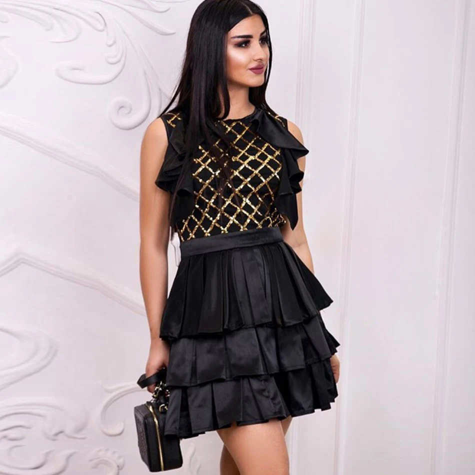 DressBird Women Summer Dress Bandage Bodycon Vestidos Sexy Sleeveless Strapless Black Ruffles Tank Pleated Mini Clubwear Dresses
DressBird Women Summer Dress Bandage Bodycon Vestidos Sexy Sleeveless Strapless Black Ruffles Tank Pleated Mini Clubwear Dresses