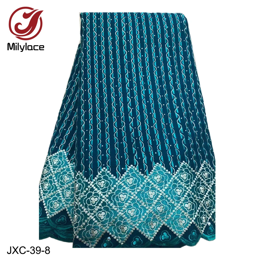 Milylace 2019 NEW Swiss Cotton Voile Lace Fabric 5 yards embroidery cotton fabric with shiny stones for party dresses JXC-39
Milylace 2019 NEW Swiss Cotton Voile Lace Fabric 5 yards embroidery cotton fabric with shiny stones for party dresses JXC-39
