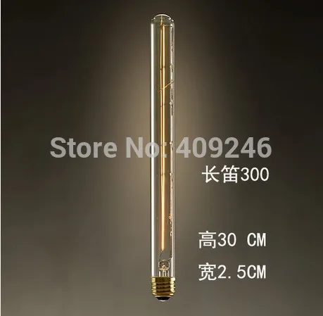 T300 Marconi Light Bulb Lamp Vintage Edison Reproduction 40 Watt 60 Watt Clear Glass E27 T6 AC110V or 220V
T300 Marconi Light Bulb Lamp Vintage Edison Reproduction 40 Watt 60 Watt Clear Glass E27 T6 AC110V or 220V