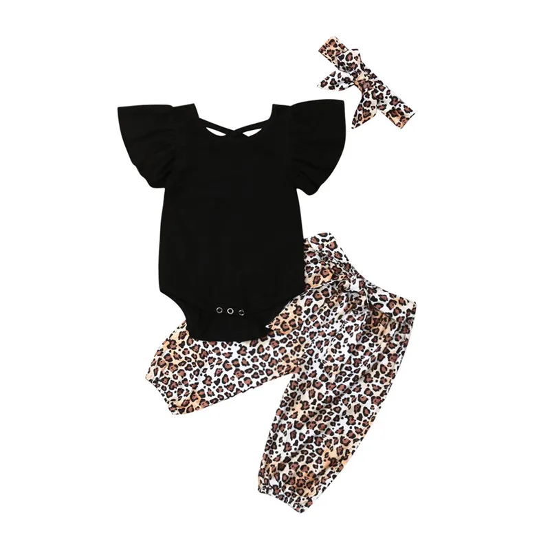 Fashion Toddler Baby Girl Clothes Sets Fly Sleeve Bodysuit Tops Leopard Harem Pants Headband 3Pcs Baby Girl Outfits 0-3Y
Fashion Toddler Baby Girl Clothes Sets Fly Sleeve Bodysuit Tops Leopard Harem Pants Headband 3Pcs Baby Girl Outfits 0-3Y