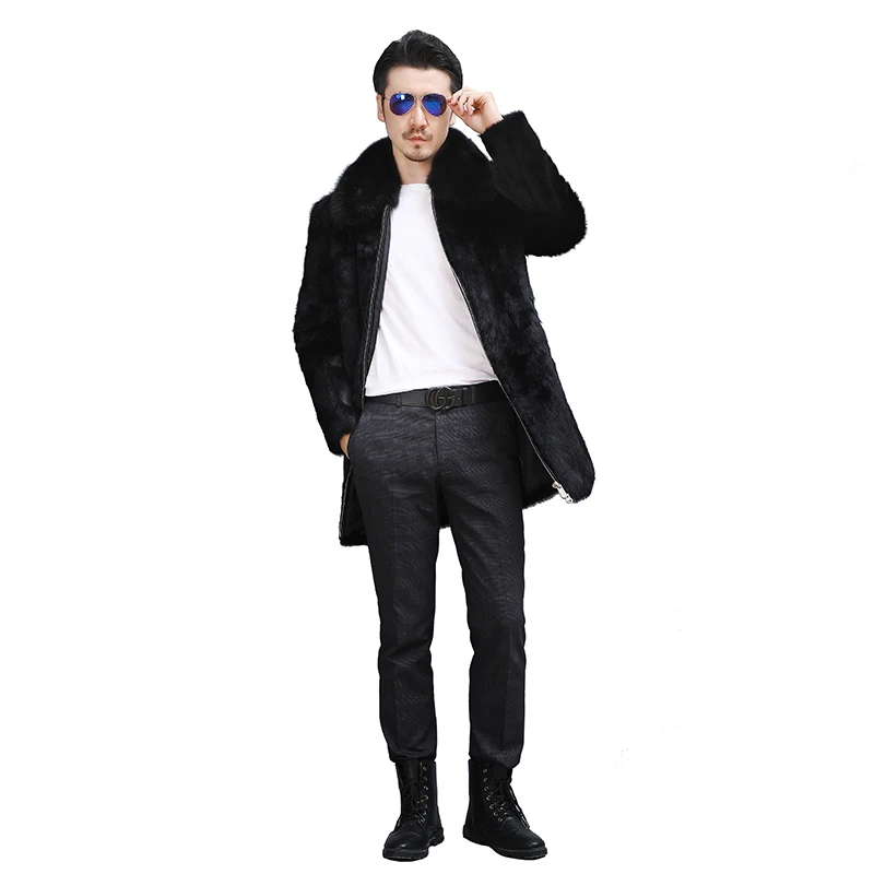 Men's coat Genuine Leather Fur Coats Clothing Fox fur collar Rabbit fur coat Hairy jacket Male Winter Warm Outwear
Men's coat Genuine Leather Fur Coats Clothing Fox fur collar Rabbit fur coat Hairy jacket Male Winter Warm Outwear
