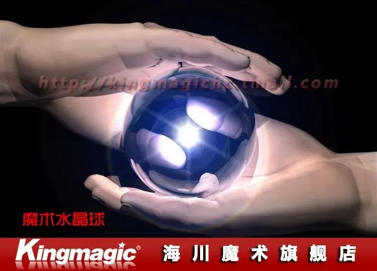 70MM Clear Crystal Ball / light crystal ball/ contact juggling/with good package/ magic props/New arrival/ Free shipping by CPAM | Игрушки и