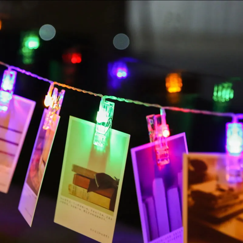 LED String Lights 2M 3M 5M 10M LED Lighted Card Photo Clips Christmas Garland for Wedding Party Home Decoration
LED String Lights 2M 3M 5M 10M LED Lighted Card Photo Clips Christmas Garland for Wedding Party Home Decoration