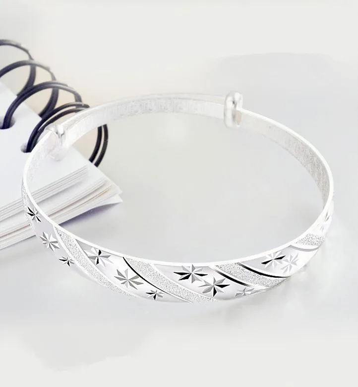 100% 925 sterling silver fashion star ladies`bangles jewelry women no fade wholesale bangle wedding gift drop shipping
100% 925 sterling silver fashion star ladies`bangles jewelry women no fade wholesale bangle wedding gift drop shipping