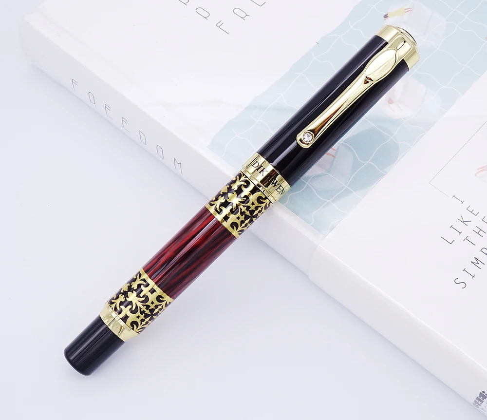 Dikawen 8012 Rollerball Pen with Smooth Refill , Red Stripe Signature Writing Pen for Office / Business / School Supplies
Dikawen 8012 Rollerball Pen with Smooth Refill , Red Stripe Signature Writing Pen for Office / Business / School Supplies