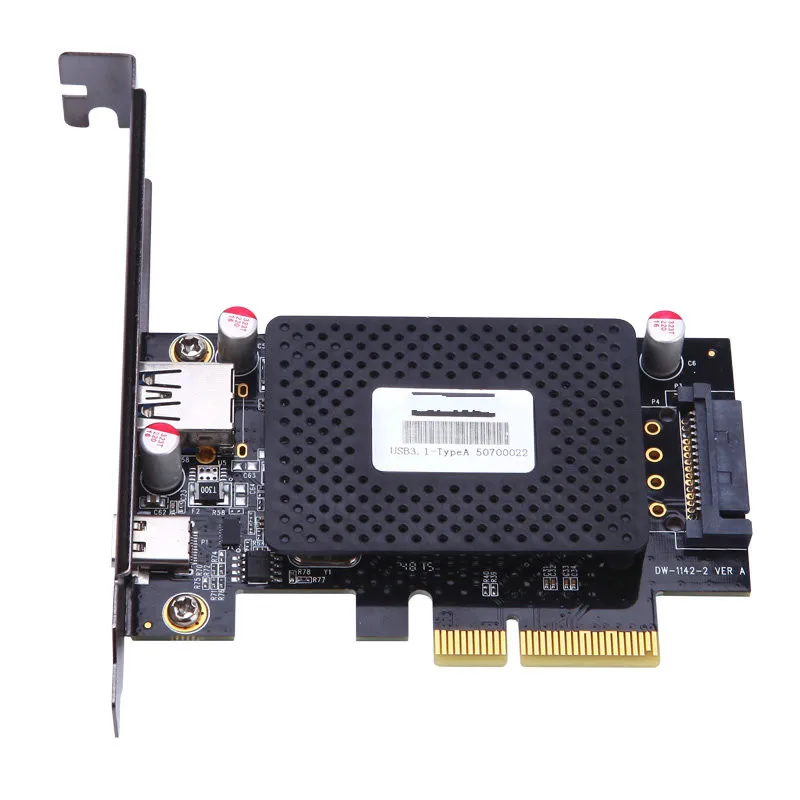 Desktop 10Gb/s USB 3.1 Type-C + USB Rapid Changing Port PCI-e 4x Card PCIe to external USB-C Adapter wholesale
Desktop 10Gb/s USB 3.1 Type-C + USB Rapid Changing Port PCI-e 4x Card PCIe to external USB-C Adapter wholesale