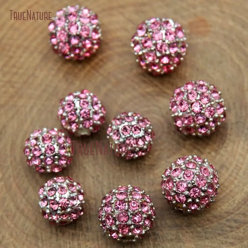 Pave Hot Pink Crystal Silver Electroplated Loose Beads Zinc Alloy Jewelry Micro Pave Ball Beads In 8mm BE15443
Pave Hot Pink Crystal Silver Electroplated Loose Beads Zinc Alloy Jewelry Micro Pave Ball Beads In 8mm BE15443
