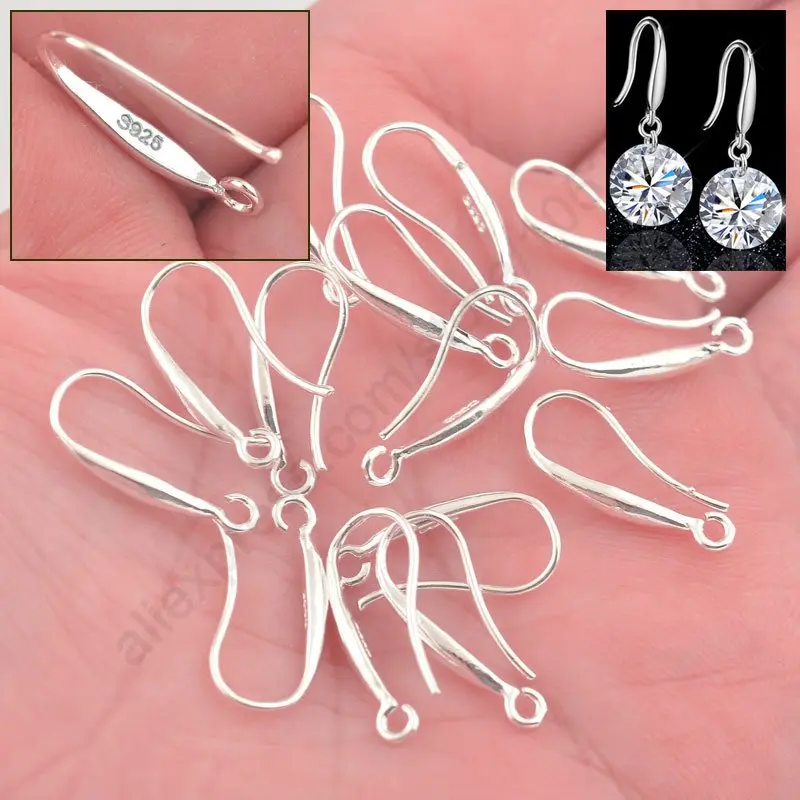 Wholesale 100Pcs Lot DIY Making Jewelry Earring Findings 925 Sterling Silver Ear Hook Earwires Accessory For Crystal Women Gift
Wholesale 100Pcs Lot DIY Making Jewelry Earring Findings 925 Sterling Silver Ear Hook Earwires Accessory For Crystal Women Gift