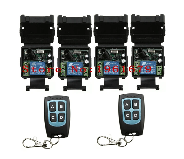 2015 convenient household DC12V 1CH RF Wireless Remote Control 4 transmitter & 2 receiver mini size control
2015 convenient household DC12V 1CH RF Wireless Remote Control 4 transmitter & 2 receiver mini size control