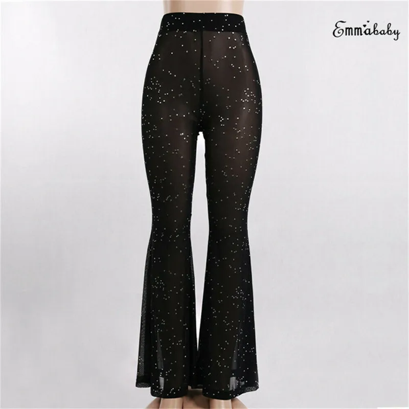 HIRIGIN Newest Women Long Pants Perspective Mesh See-through Tights Stretch Fitness Sexy Flare Trouser
HIRIGIN Newest Women Long Pants Perspective Mesh See-through Tights Stretch Fitness Sexy Flare Trouser