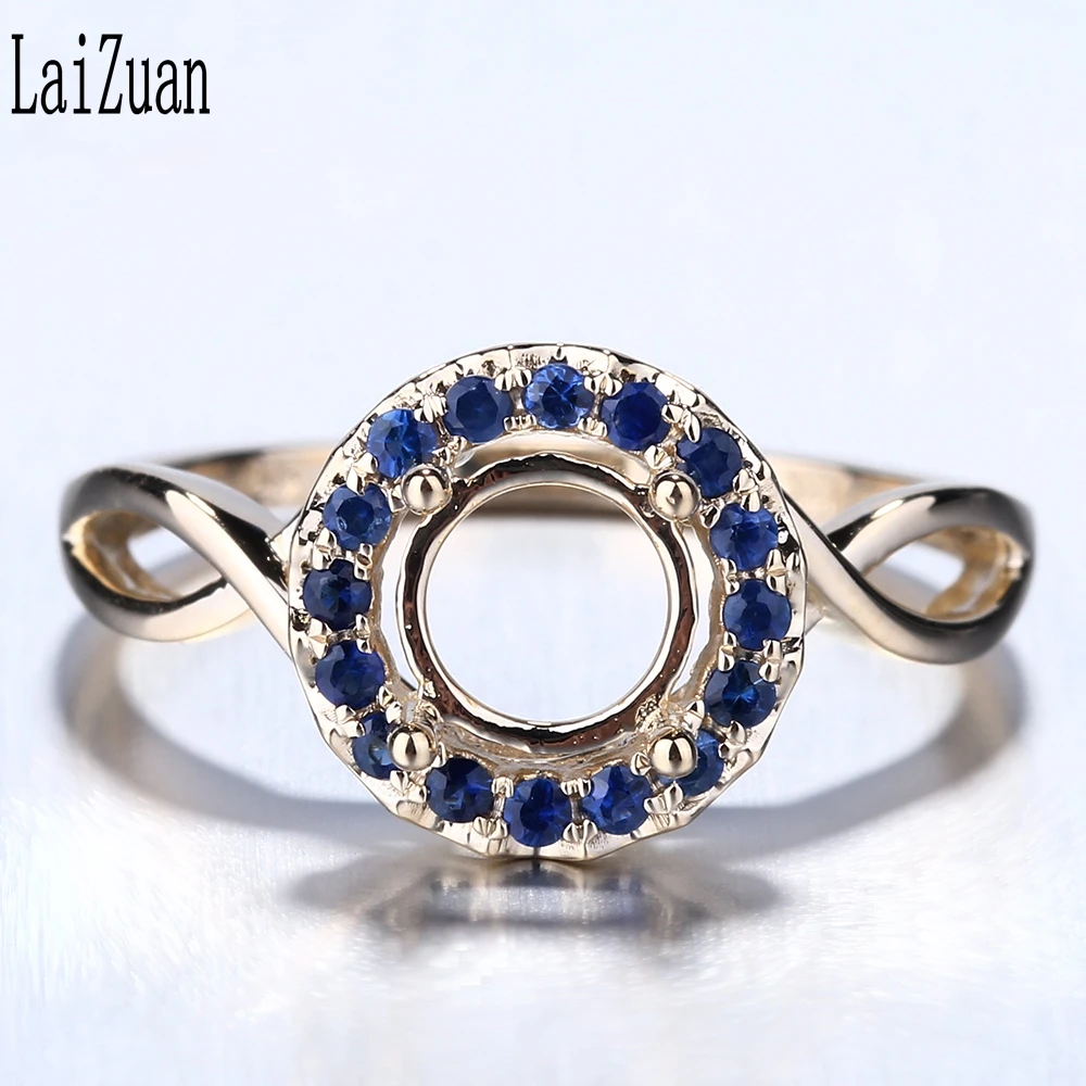LaiZuan 6,5-7 мм круглый вырез Твердое 14K (585) желтое золото 0.2ct натуральные сапфиры полукрепление кольцо для женщин Свадебные ювелирные изделия
LaiZuan 6,5-7 мм круглый вырез Твердое 14K (585) желтое золото 0.2ct натуральные сапфиры полукрепление кольцо для женщин Свадебные ювелирные изделия